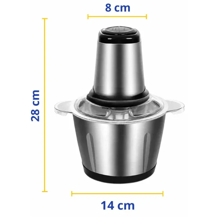 Triturador Elétrico ChefPro 2L Bivolt + Tábua de Madeira Grátis, foto 3