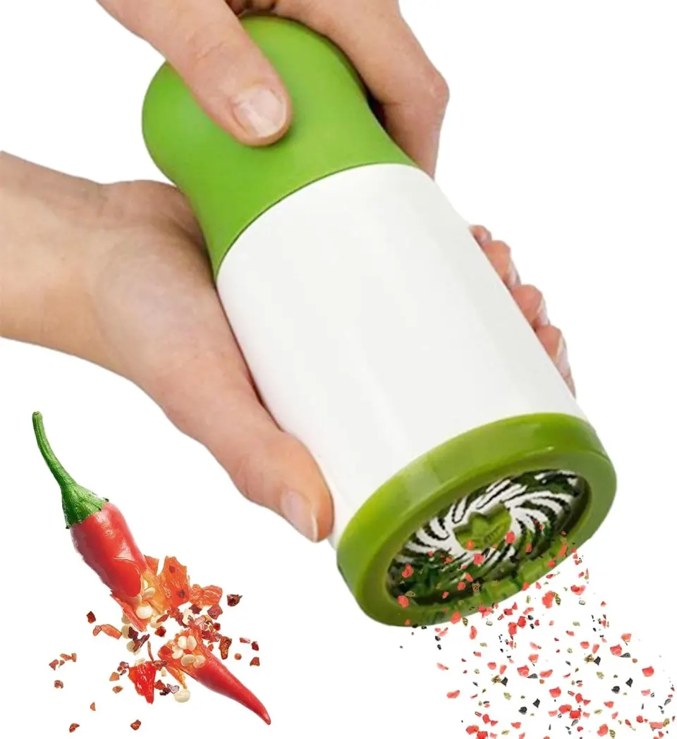 Picador de Ervas e Temperos Manual: Cortador Salsa, Coentro, Alho | Inox, foto 2