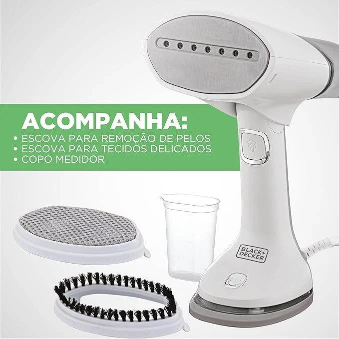 Vaporizador de Roupas BLACK+DECKER 3 em 1: Compacto, Portátil e Bivolt | BDV3000, foto 4