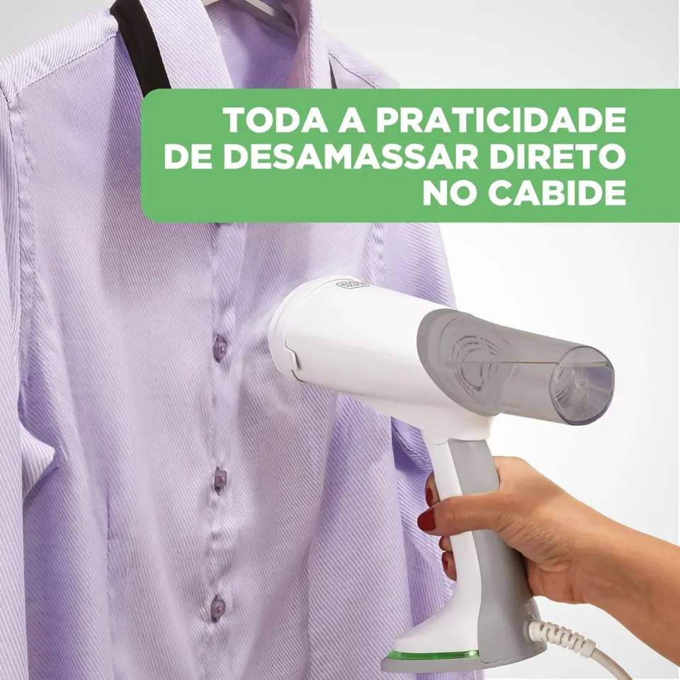 Vaporizador de Roupas BLACK+DECKER 3 em 1: Compacto, Portátil e Bivolt | BDV3000, foto 6