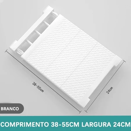 Prateleira Organizadora Ajustável para Armário | Space-Saving Cozinha e Roupeiro: Lumia, foto 8