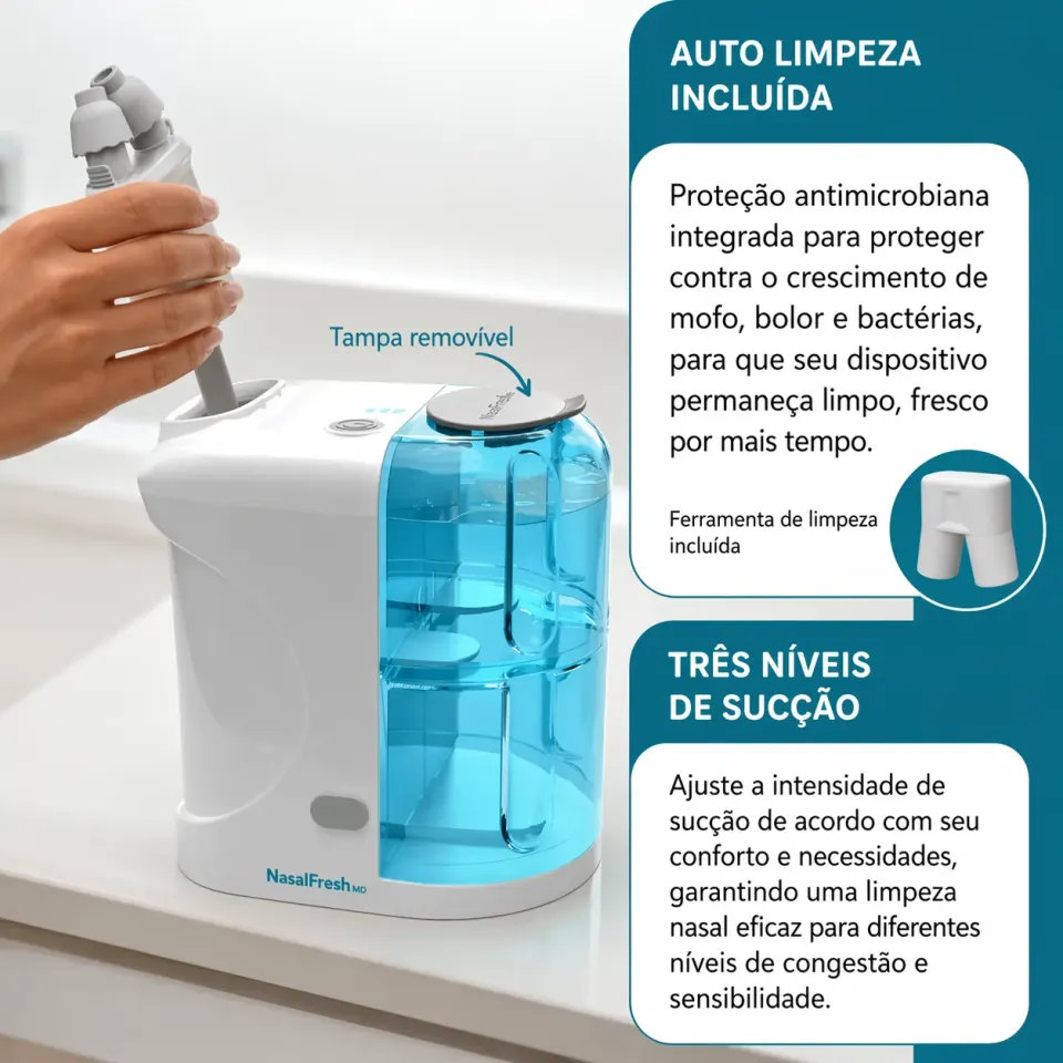 Sistema De Irrigação Nasal Nasalfresh Md Com 30 Pacotes De S, foto 6