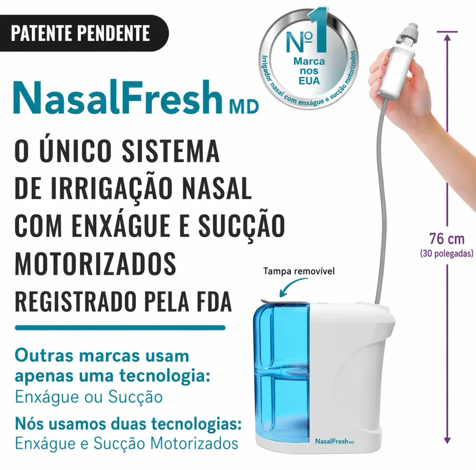 Sistema De Irrigação Nasal Nasalfresh Md Com 30 Pacotes De S, foto 2