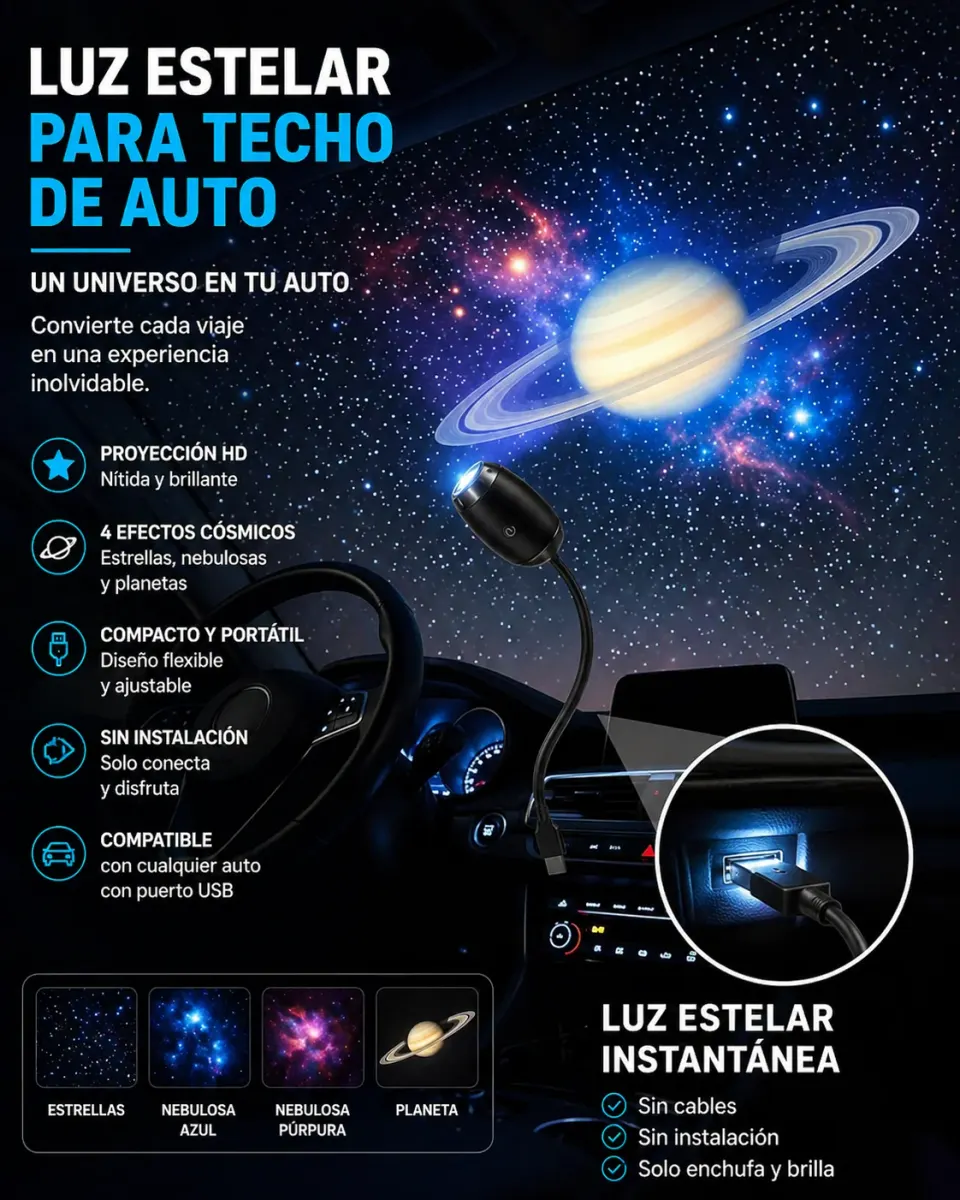 Projetor Galáxia DreamSky™ | Luz Noturna LED com Efeito Estrelado e Ambiente Relaxante, foto 6