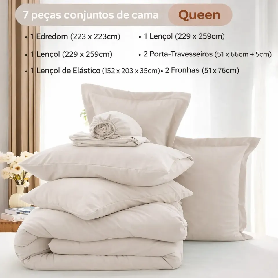 Conjunto de Edredom NUVEM com 7 Peças, foto 3