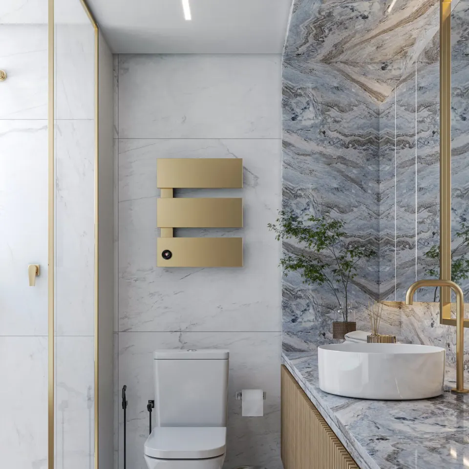 Toalheiro Térmico Smart Easy-III ™ - Dourado, foto 3