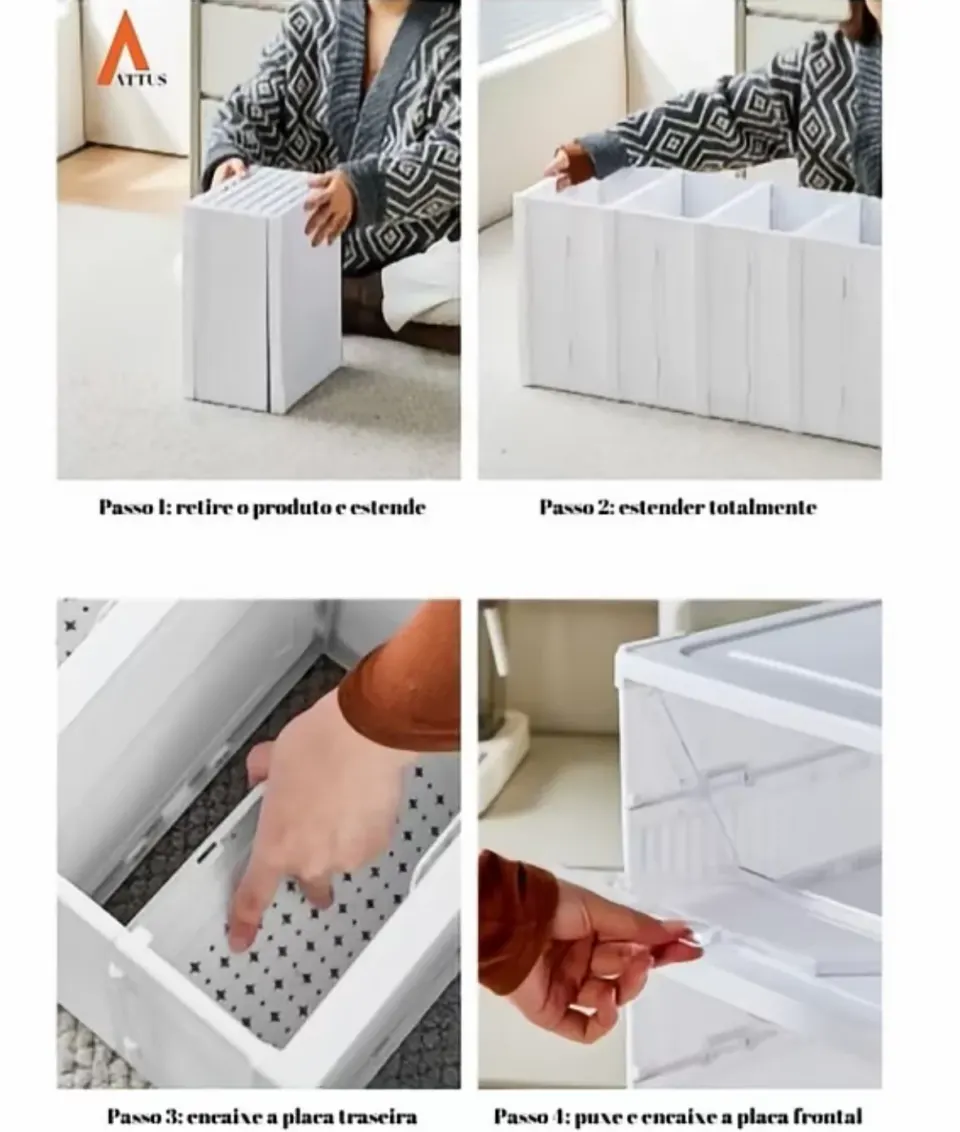 Sapateiro Dobrável Attus: Porta Transparente, Traseira Respirável | 3 ou 6 Andares, foto 5