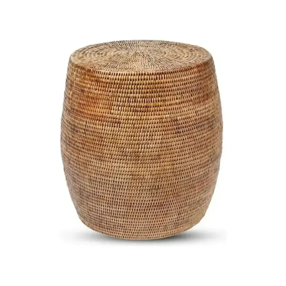 PRÉ-VENDA: Mesa Lateral Redonda em Rattan Bahali 45x37cm, foto 3
