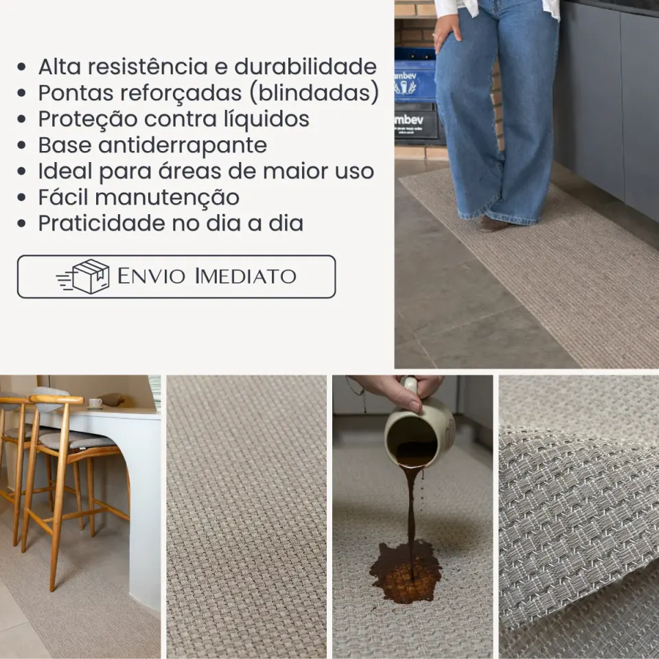 PASSADEIRA BLINDADA TRAMA MODELO CINZA, foto 7