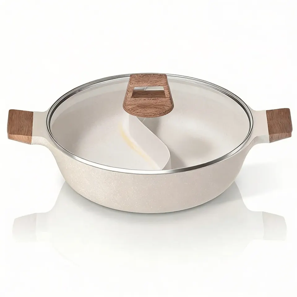 Panela Dupla Divisória Antiaderente + Kit Utensílios em Silicone, foto 9