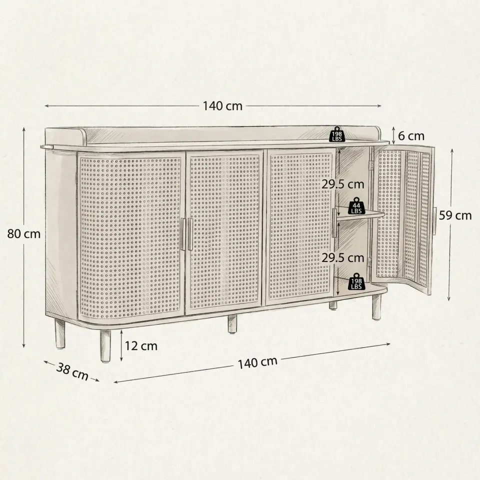 Sapateira Compacta Rattan Respirável, foto 4