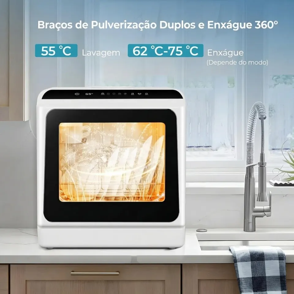 Lava-Louças Portátil de Bancada Ecowasher, foto 7