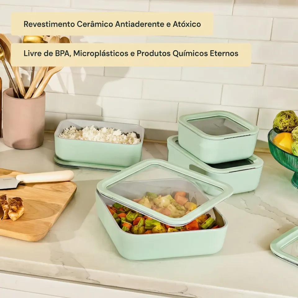 Conjunto de Potes de Armazenamento Air Release, foto 5