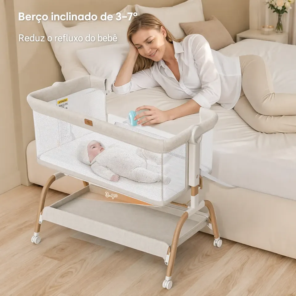 Berço Moisés 3 em 1 com Balanço, foto 8