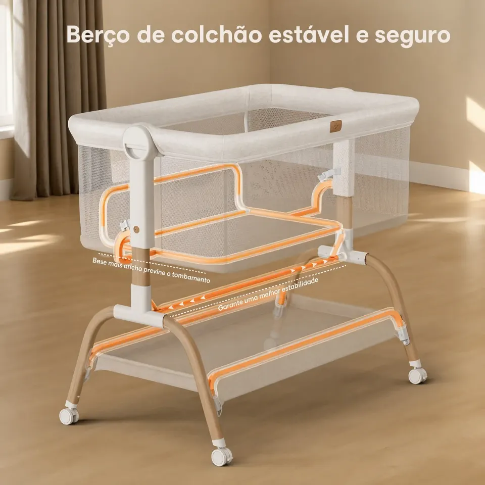 Berço Moisés 3 em 1 com Balanço, foto 4