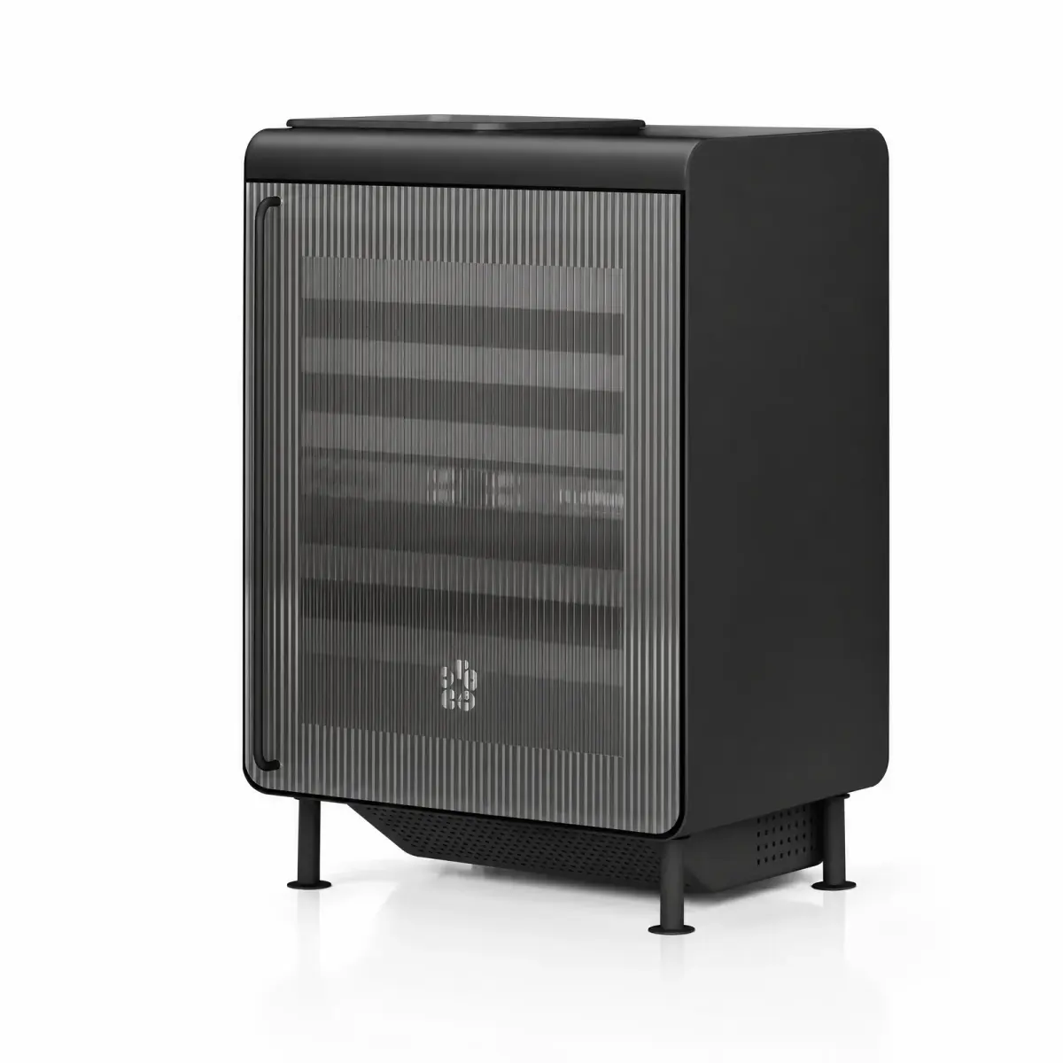 Geladeira Reeded preto fosco