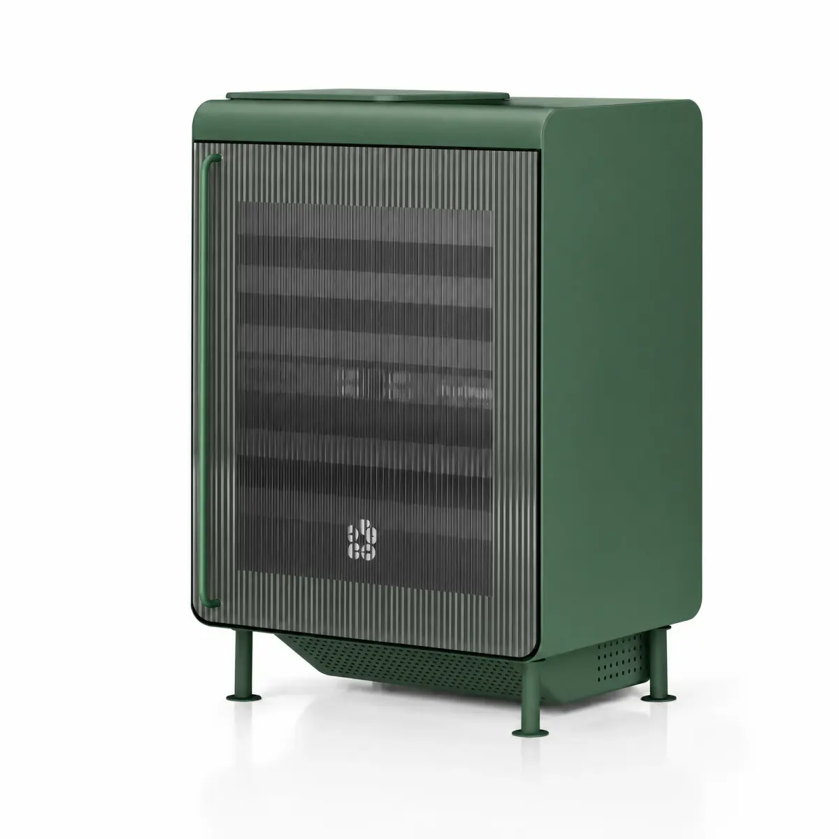 Geladeira Reeded verde garrafa