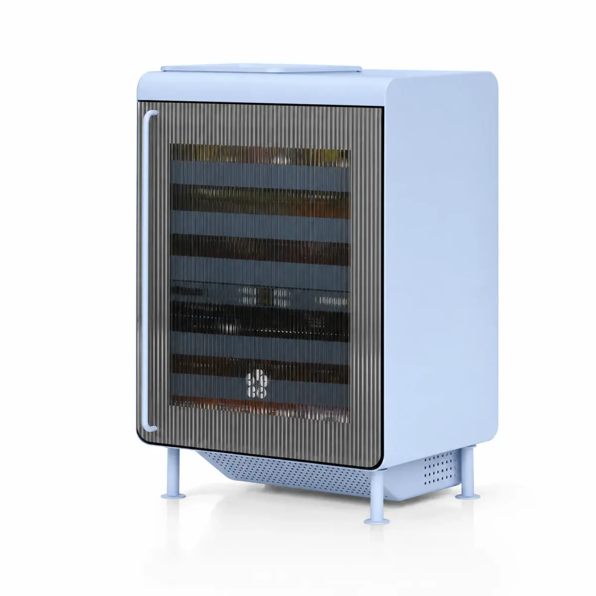 Geladeira Reeded laranja terracota