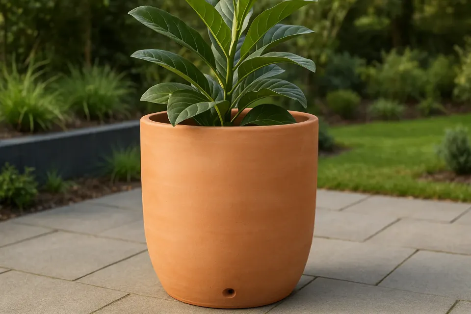 Vaso de Cerâmica Grande Terracota com Drenagem 40x45cm, foto 4