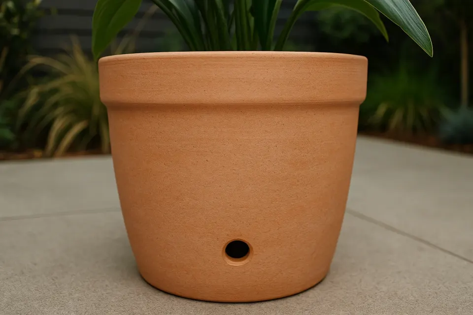 Vaso de Cerâmica Grande Terracota com Drenagem 40x45cm, foto 2