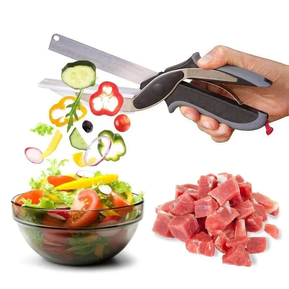 Tesoura de Cozinha 2 em 1 com Mini Tábua de Corte, foto 2