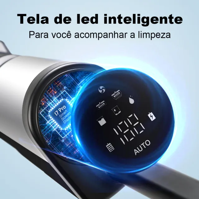 Aspirador Vertical de Pó I7 Pro - Aspira e Passa Pano Autolimpante, Sem Fio, foto 10