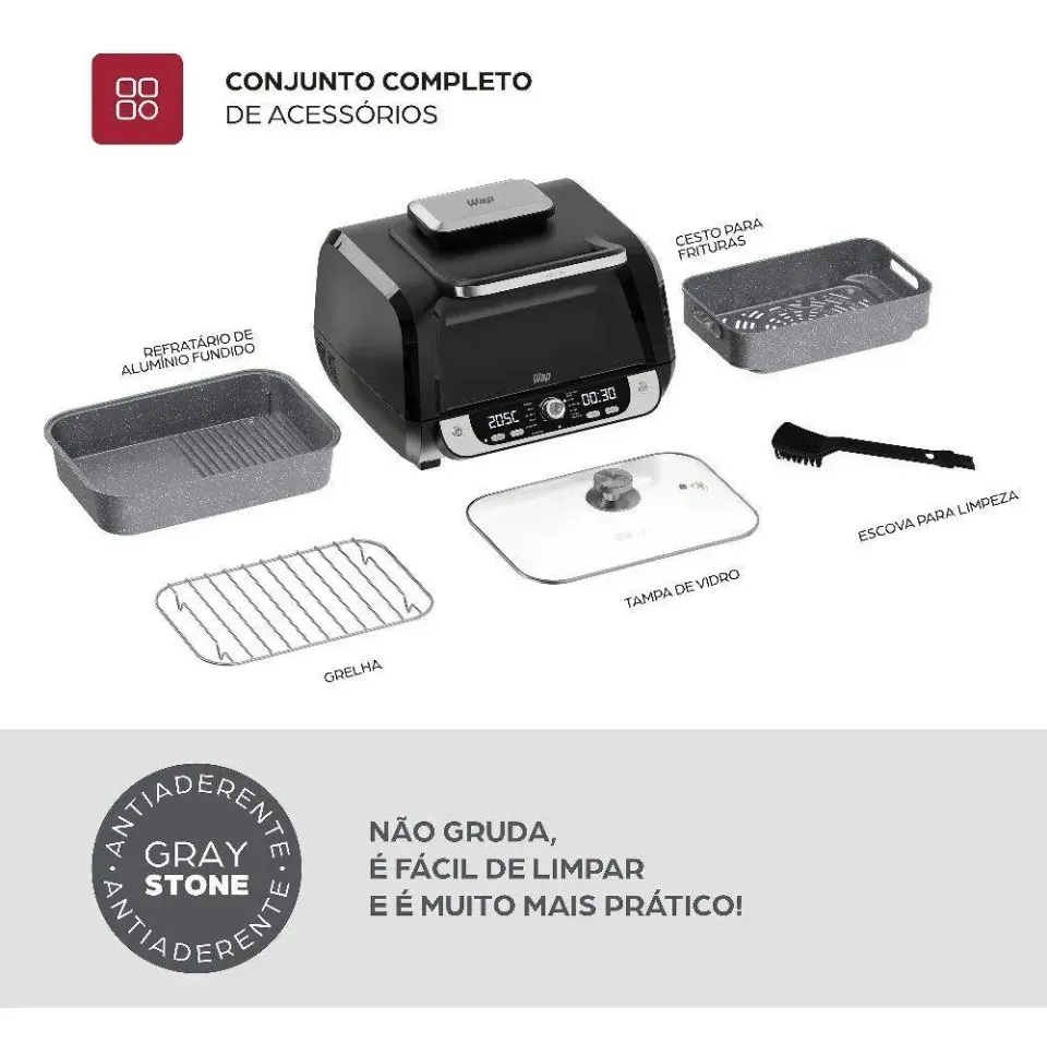 Fritadeira Elétrica Wap Barbecue Digital 10l 220v, foto 3