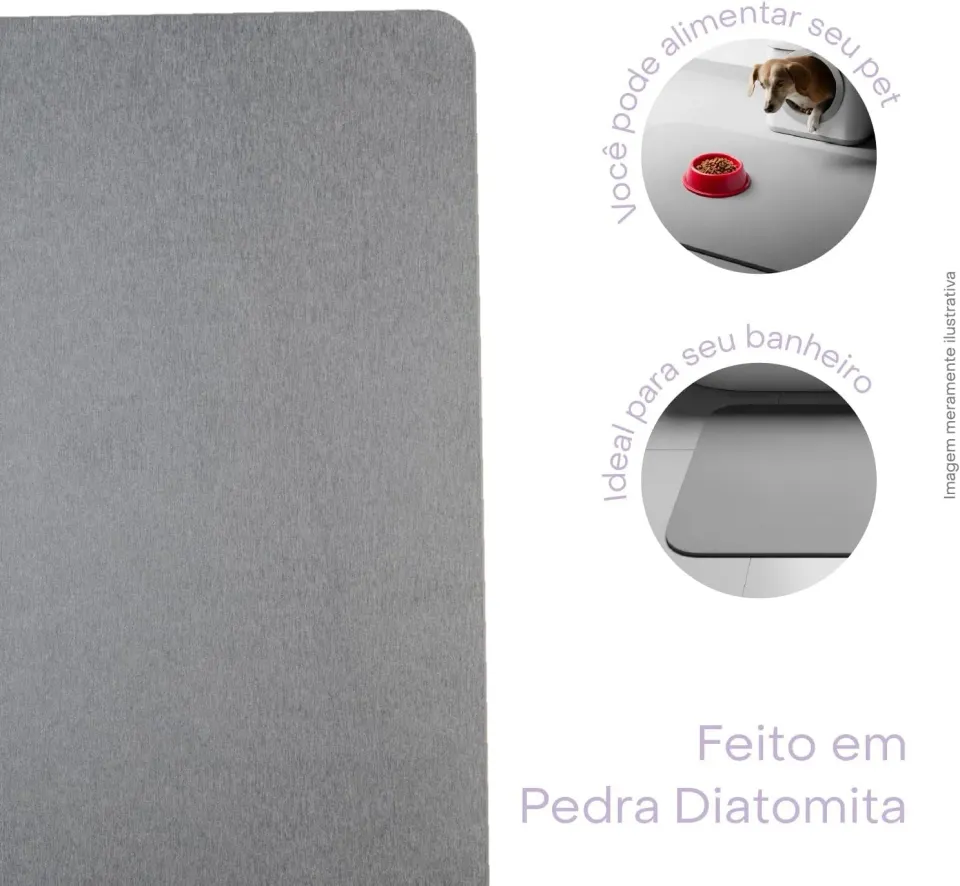 Tapete de Pedra Diatomita para Banheiro, foto 4