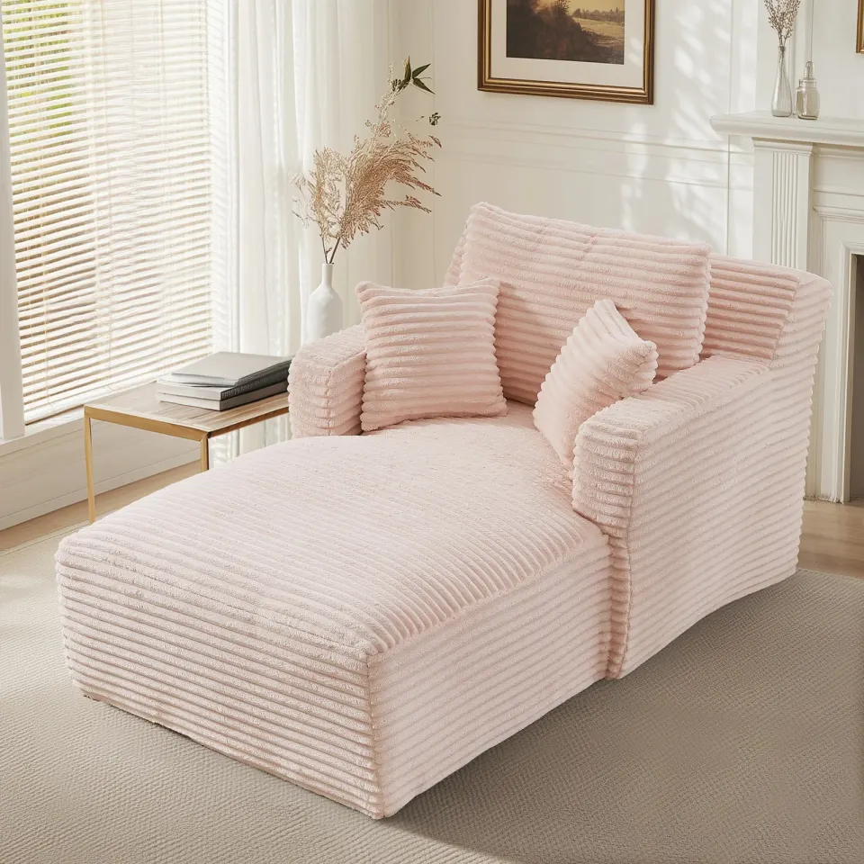 Sofá reclinável moderno com chaise longue, foto 4