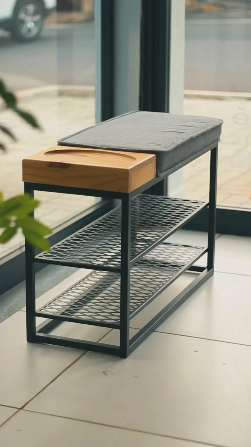Sapateira Banco Sion Duo - Estofado Bouclé & Organizador, foto 10