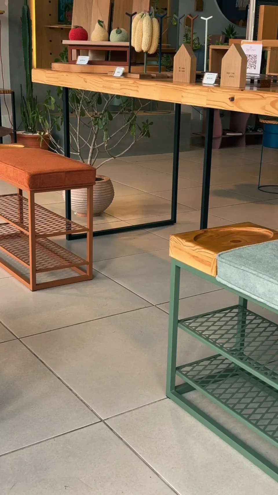 Sapateira Banco Sion Duo - Estofado Bouclé & Organizador, foto 7
