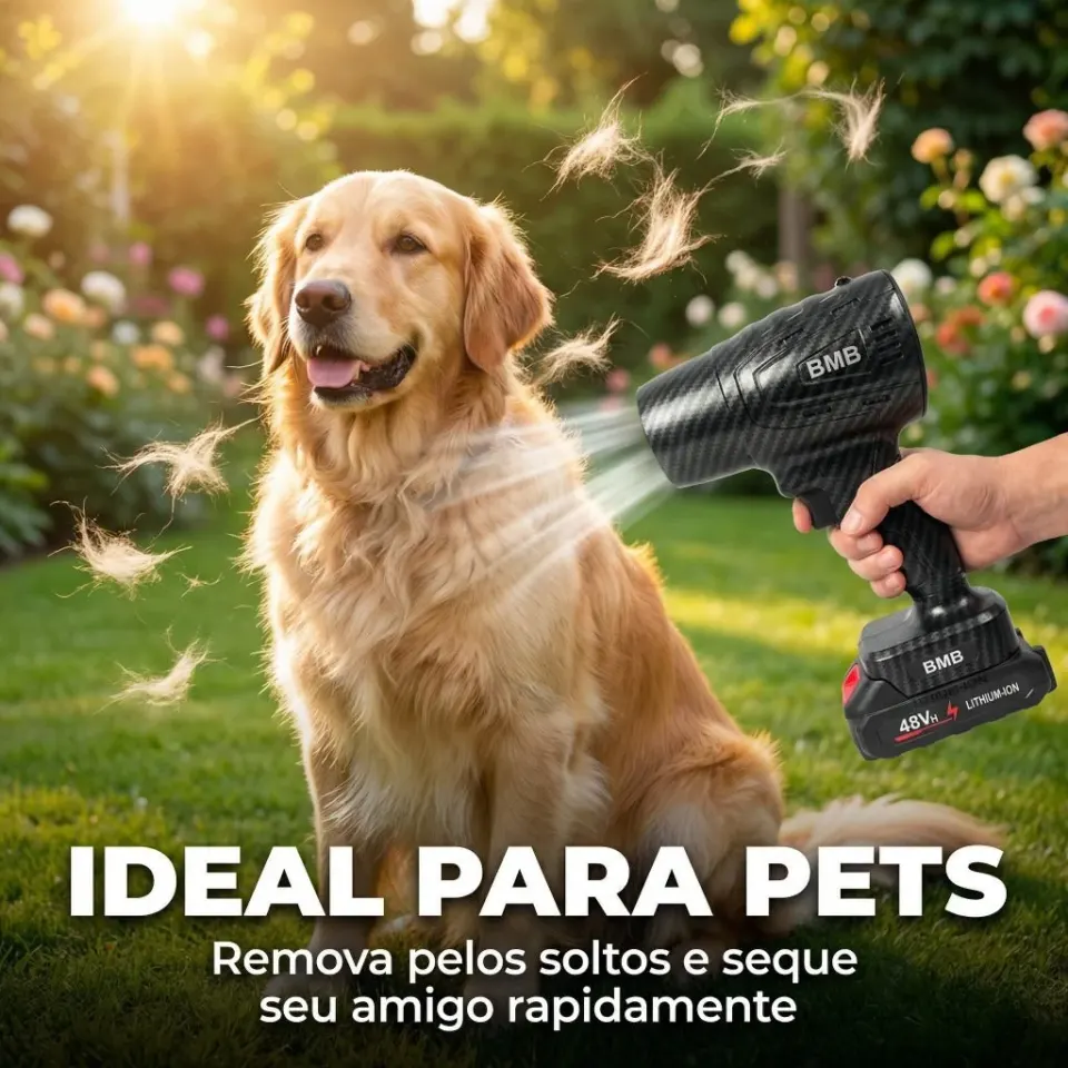 Soprador Turbo AirForce 48V™ | Portátil, Recarregável e com 2 Baterias para Limpeza Pesada, foto 4