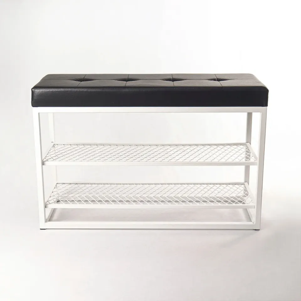 Sapateira Banco Sion Duo - Estofado Preto, foto 4
