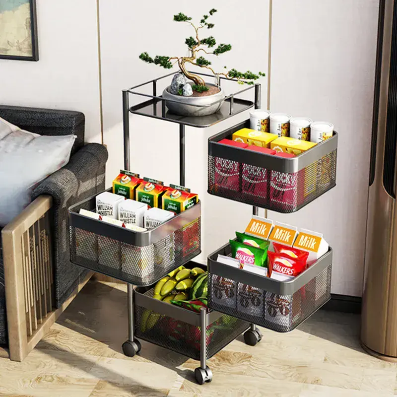 Fruteira Organizadora Articulada 4 Andares Quadrada, foto 2