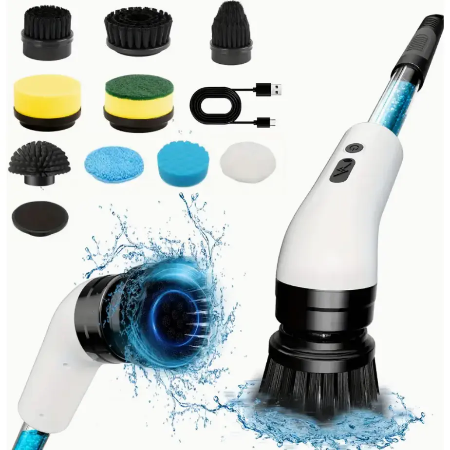 Escova de Limpeza Elétrica Rotativa 9 em 1 com Dispenser de Sabão, Sem Fio, Recarregável, Multiuso IZEPOWER CLEAN, foto 2
