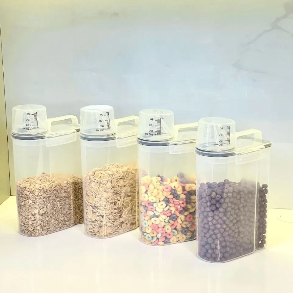 Kit 4 Potes Herméticos Porta Mantimento com Copo Medidor 2,5 Litros, foto 12
