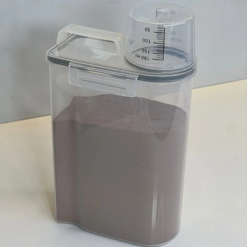 Kit 4 Potes Herméticos Porta Mantimento com Copo Medidor 2,5 Litros, foto 7
