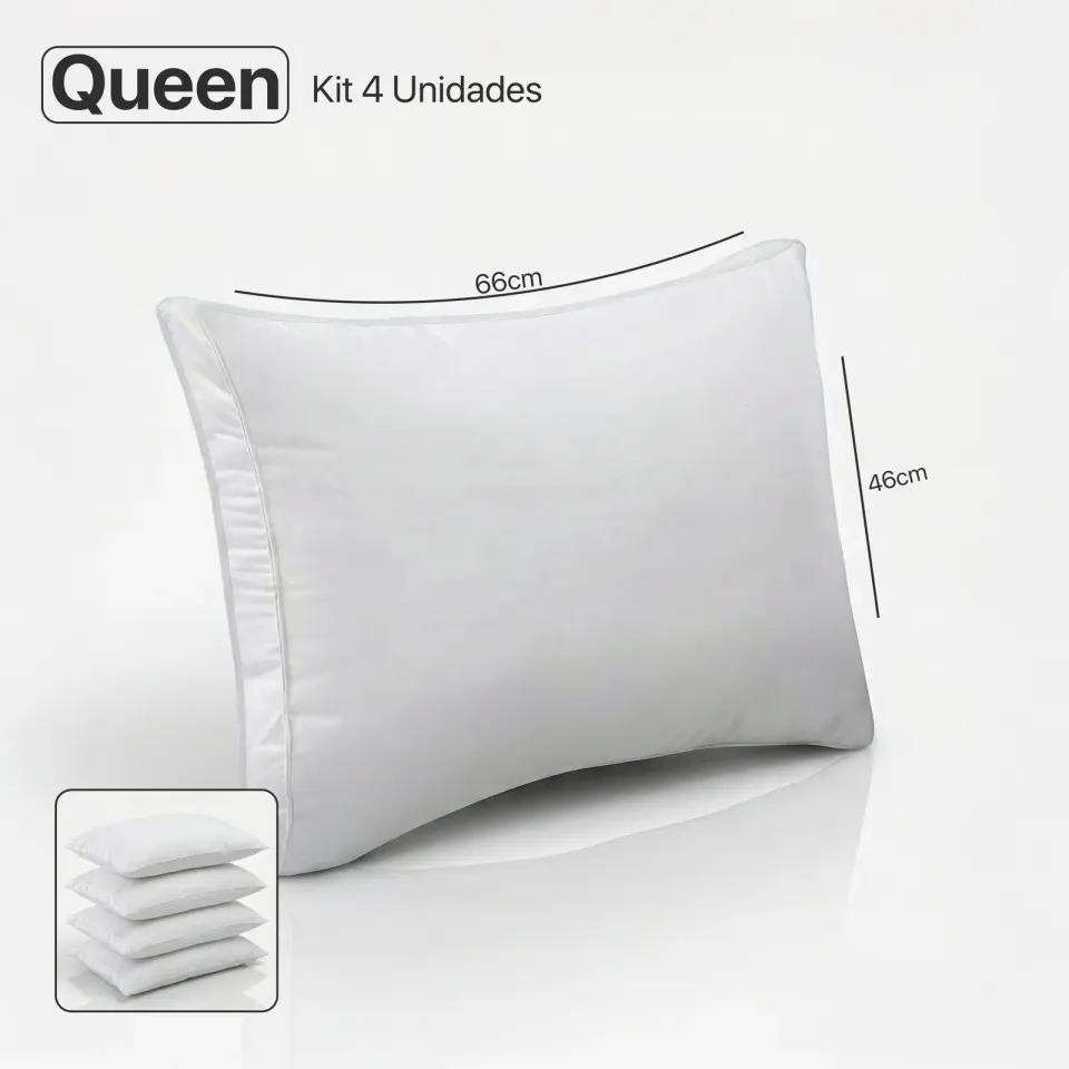 Pack 4 Travesseiros Premium Cloudfiber, foto 4
