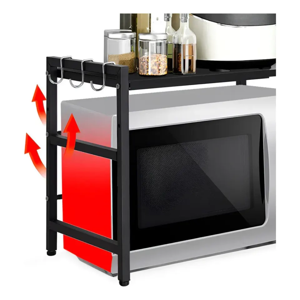 Organizador de Cozinha 2 em 1 com Prateleira para Micro-ondas e Condimentos, foto 6