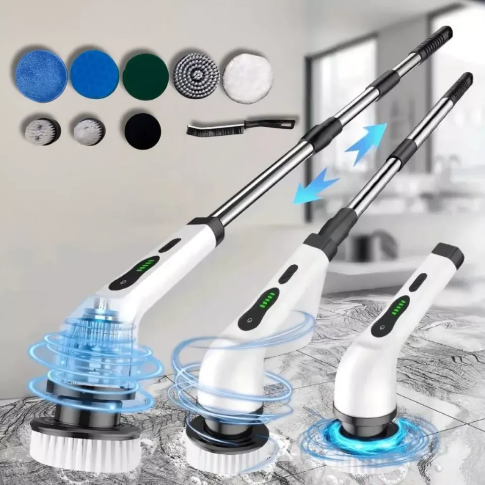 Escova de Limpeza Elétrica 360º MOP Multiuso 9 em 1 Recarregável, foto 7